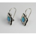set colier si cercei. argint & opal australian. atelier Magnolia. bijuterii de designer